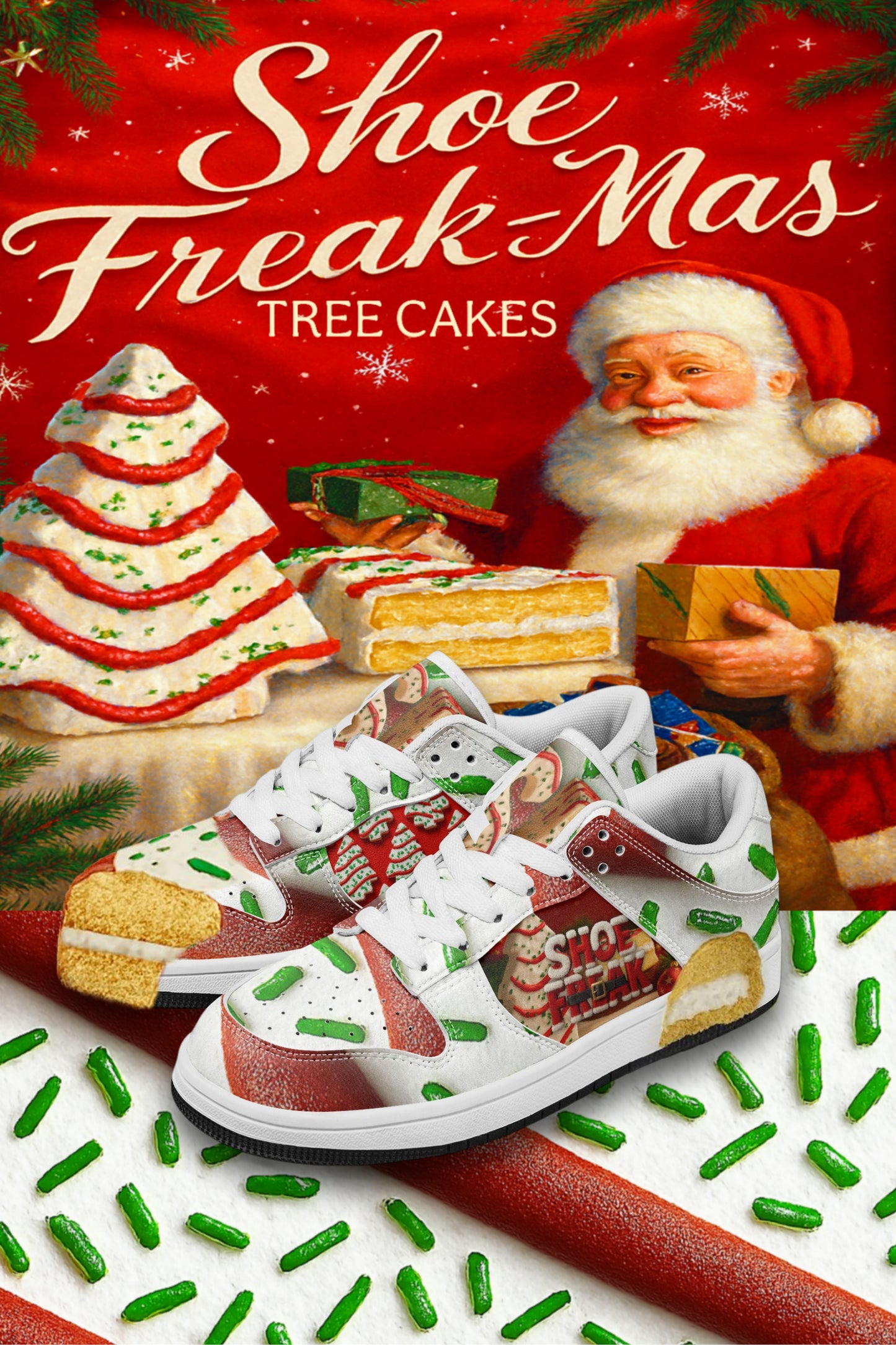 (MEN'S) Shoe Freak-Mas Tree Cakes